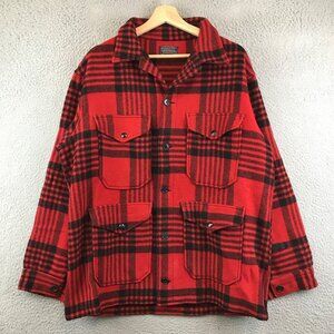 Vintage Pendleton Jacket Size Large‎ Buffalo Plaid Wool, Woolen Mills Oregon